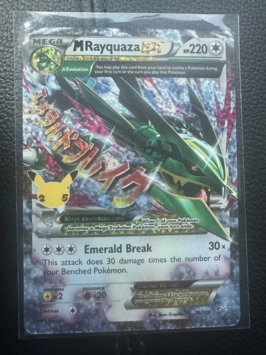 PSA 10 M Rayquaza EX Celebrations Classic 76/108 Holo Base Set Pokemon Card 2021