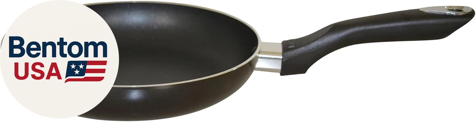 8In Bistro Aluminum Nonstick Fry Pan with Cool Touch Handle, Small Skillet for E