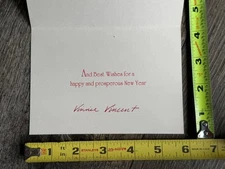 KISS Christmas Card VINNIE VINCENT Vintage Kiss Memorabilia Guitar Shred