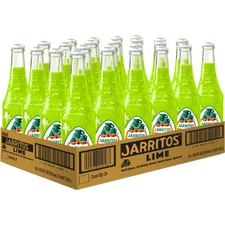 Jarritos Lime Soft Drink 12.5 Fl Oz Pack of 24 Real Sugar Carbonated Soda