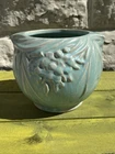 McCoy Pottery Early-Mid Century Sea foam Bushberry Jardiniere Unmarked Vase