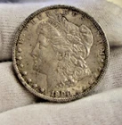 1900 O US Morgan Silver Dollar $1 AU+ Original Toning
