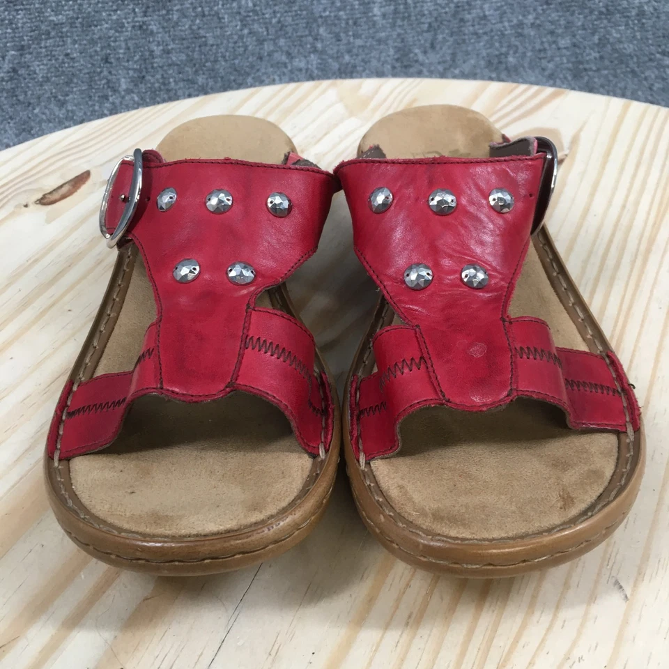 Sandalias Rieker Antiestrés Mujer 40 Deslizables Rojas Sin Cordones Punta Abierta Cómodas Informales Foto 4 de 4