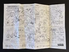 Vtg TMNT Needlenose Mosquito Ninja Turtles Playmates Secret Sewer Map #1 Insert