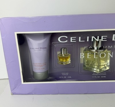 Celine Dion BELONG Parfums Box Set 50ML Spray With 4ML Bottle And