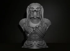 Predator Bust Action Figures  File Stl for 3D printer Figurine Assembly