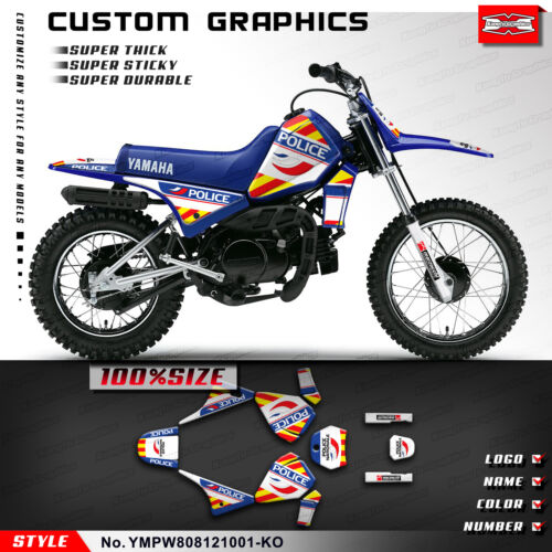 Pit Bike Waterproof Sunproof Vinyl Custom Sticker Decal Graphics for Yamaha PW80 - Picture 8 of 12