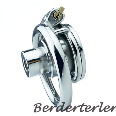Male Chastity Cage Bolted Spikes Man Inescapable Steel Ring Chastity Belt