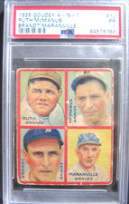 1935 GOUDEY 4 in 1 RUTH PSA 1  GREAT EYE APPEAL STUNNING COLOR UNDERGRADED!!!