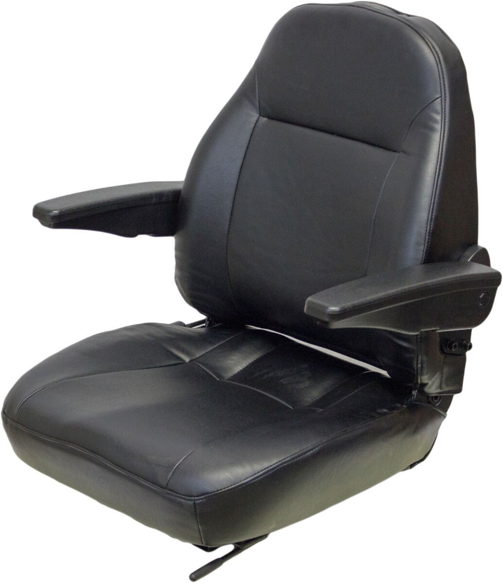 さーさ BLACK VINYL SEAT WITH ARMREST MOUNTING 6.50-13.00