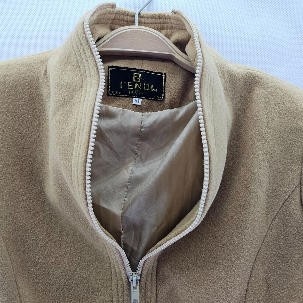 Vintage Fendi Jeans Women Size M Yellowish Brown Zip Up Vintage Fendi Jeans Women Size M Yellowish Brown Zip Up