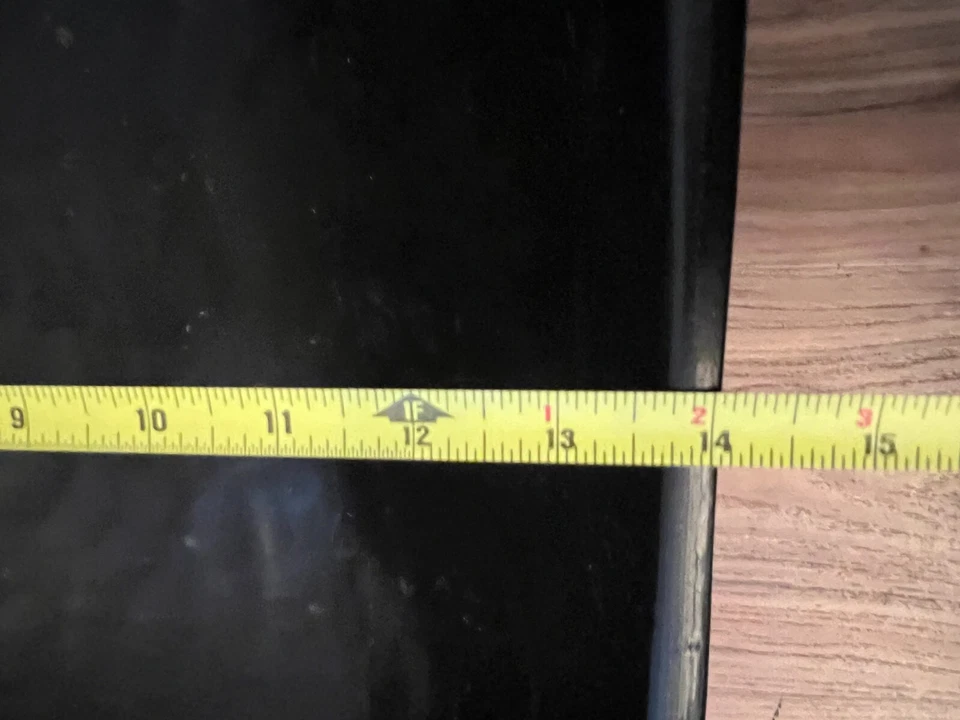 Bandeja para masa de madera negra Pottery Barn 31" x 14" x 7" de alto segura para alimentos Foto 4 de 4