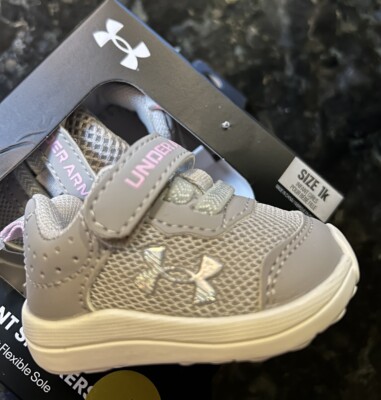 Under Armour UA Assert 10 Baby Girl Crib Shoes Size 1K (0-3M) 3028441 NIB