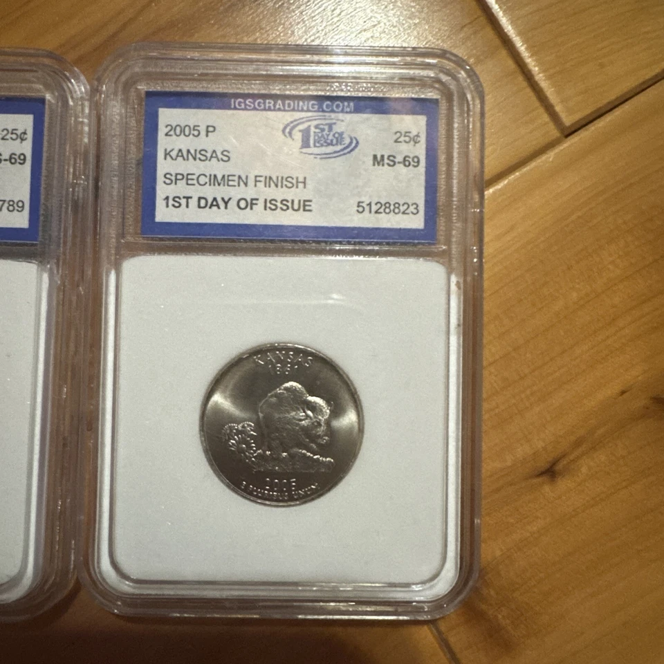 2005 P and D State Quarter YEAR set FIRST DAY of ISSUE - Image 3 of 4