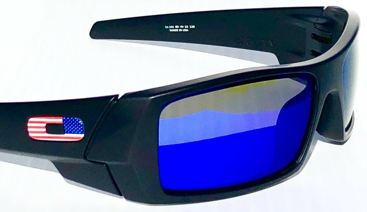 NEW* OAKLEY SI GASCAN Matte BLACK w USA Flag POLARIZED NEW* OAKLEY SI GASCAN Matte BLACK w USA Flag POLARIZED