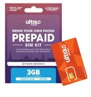 Ultra Mobile Prepaid Sim 3Gb 5G + Unlimited Talk & Text - $19/Month Plan