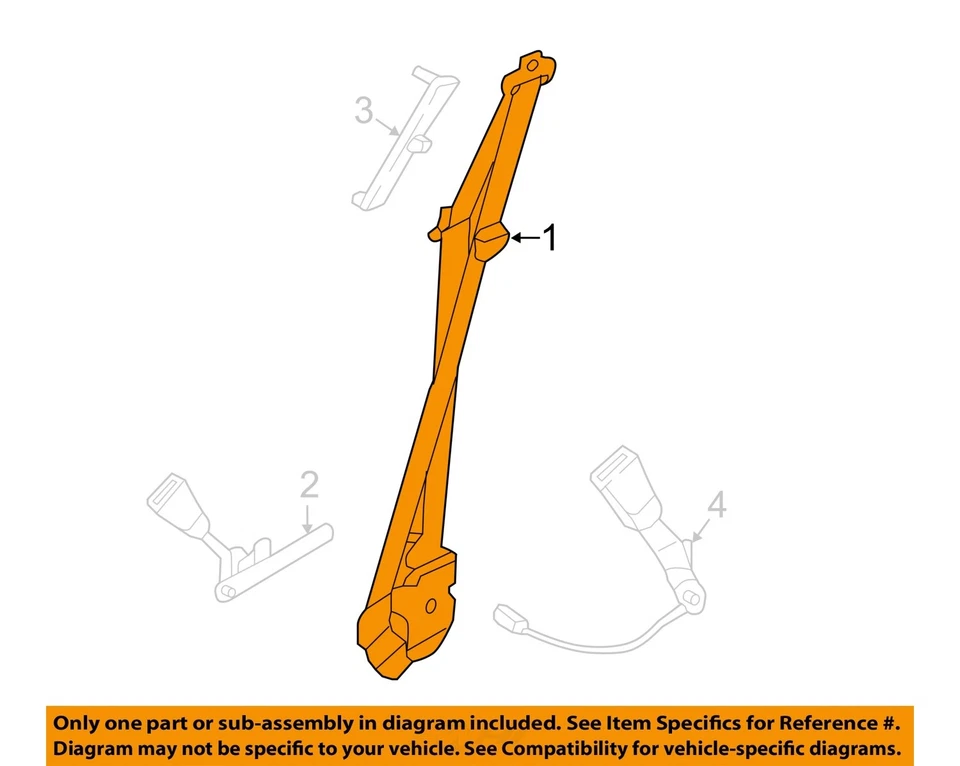 Used Front Right Seat Belt Front fits: 2017 Lincoln Mkx bucket passenger retract Foto 3 de 4