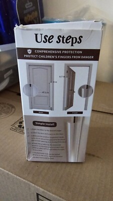 Happlife Finger Pinch Door Guard – Protezione porta per bambini – Cerniera porta bambino – Cerniera porta blocco – Copertura per cerniera per porte 90 e 180 gradi & Baby Gate (set