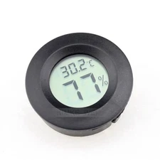 Mini Round Digital LCD Thermometer & Hygrometer Temperature Humidity Meter New