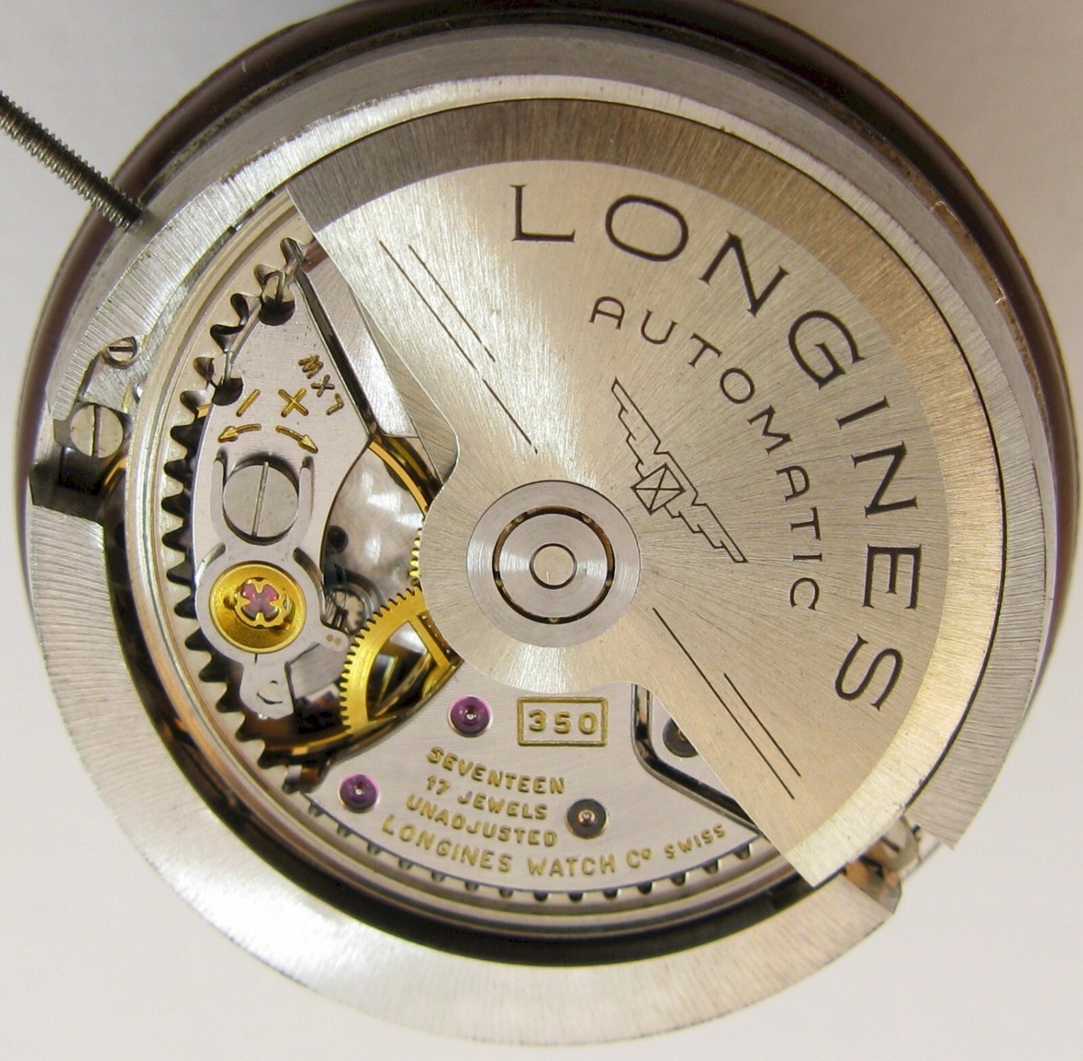 Longines 350 subsidiary second 17 jewels automatic movement & dial