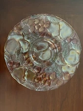 Rainbow Color Glass Chip And Dip Tray