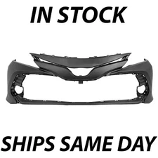 NEW Primered Front Bumper Cover Face for 2018-2020 Toyota Camry L LE & LE Hybrid