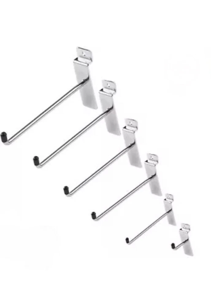 SLATWALL HOOKS PIN ARM SLATBOARD PRONG SHOP FITTING DISPLAY 1" 4" 6" 8" 10" 12" - Image 2 of 3