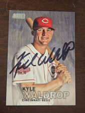 2016 Stadium Club KYLE WALDROP Reds In-Person Signed Autographed AUTO