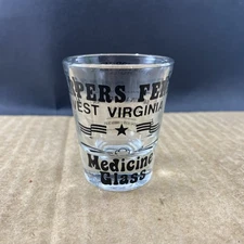 Harpers Ferry West Virginia shot glass, COMB SHIP $1