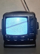 Spectra 52-BW 5” B&W TV Receiver CRT Television w/PSU