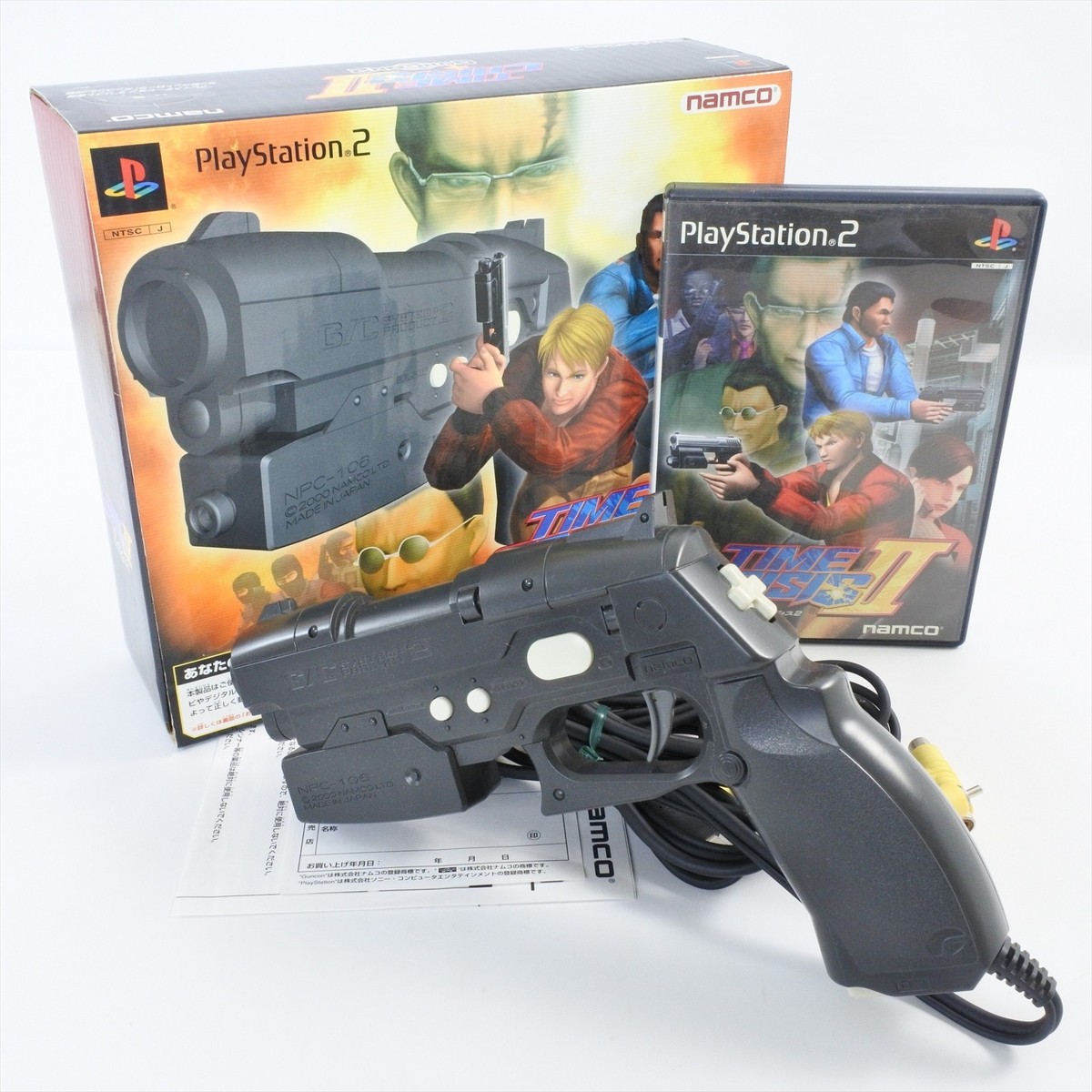 PS2 TIME CRISIS 2 + Gun Controller 2 Boxed Playstation Work for