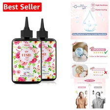 Fast-Curing 200g UV Epoxy Resin - Low Odor, Bubble Resistant Jewelry Maker