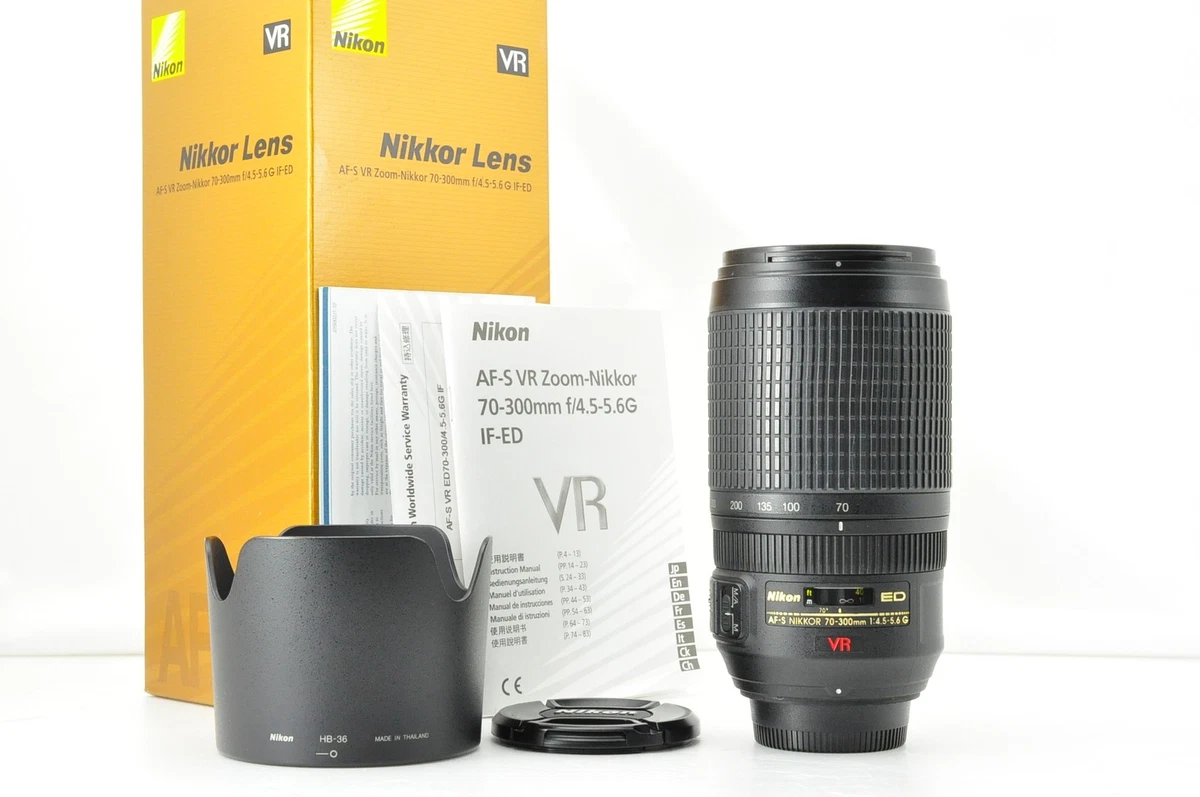 ⭐️極美品⭐️Nikon AF-S 70-300mm f4.5-5.6G ED VR Nikon 70-300mm f/4.5-5.6G ED IF AF-S VR Nikkor Zoom Lens : NIKON
