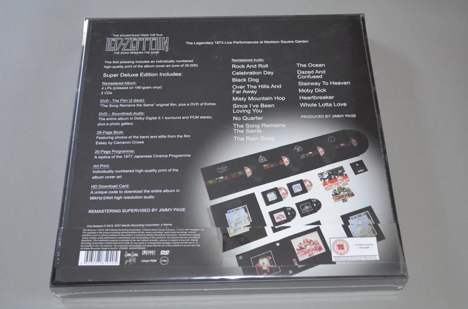 Led Zeppelin – Soundtrack From The Song Remains The Same / 4xVinyl+2CD+3xDVD New - Bild 2 von 2