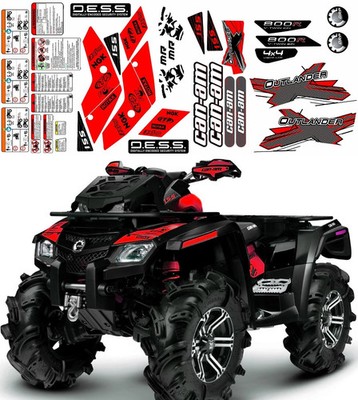 ATV Graphics Decals Stickers for Can-Am Outlander 800R 4X4 2010