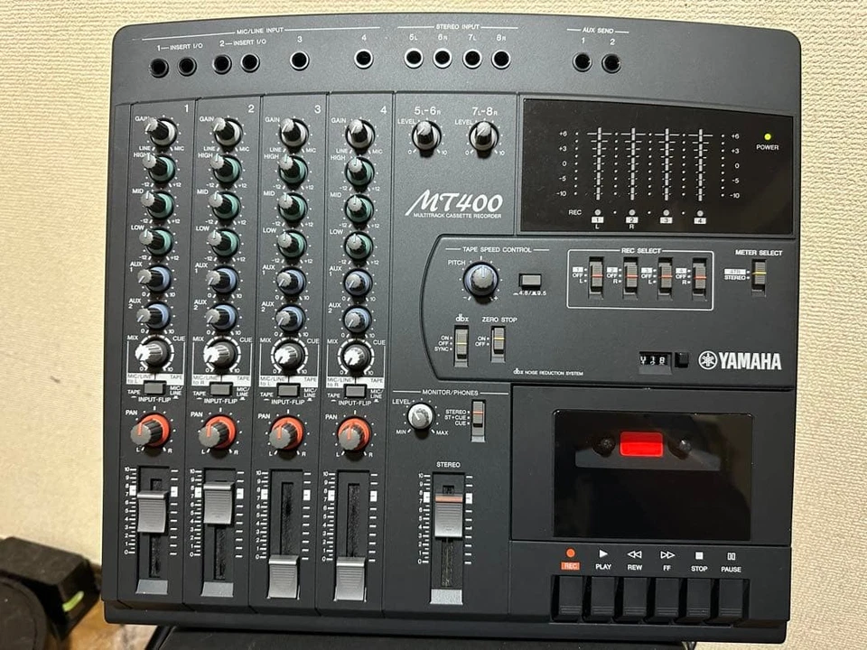 YAMAHA MT400 Multitrack Cassette Tape Recorder Tested  w/ Power Cable, Bag Used - Image 2 of 4