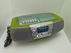 Vintage Sony CFD-V177 Mega Bass Boom Box Transparent Green Rare 90s