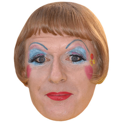 Grayson Perry (Make Up) Celebrity Mask, Flat Card Face, Fancy Dress Mask