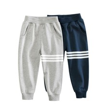 Men's Spring Summer Cotton Quad-Crotch Sports Casual Spring Children Long Pants
