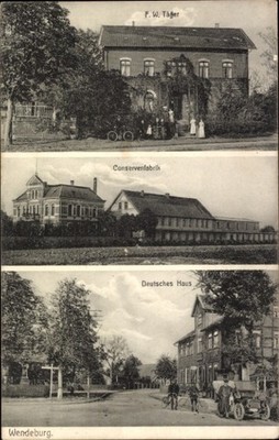 Ak Wendeburg in Niedersachsen, Haus F. W. Täger, Conservenfabrik,... - 11435929