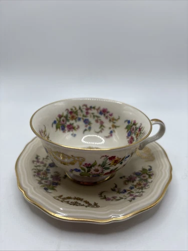 Vtg Rosenthal Germany Bahnhof Selb Chippendale Demitasse Tea Cup & Saucer Set