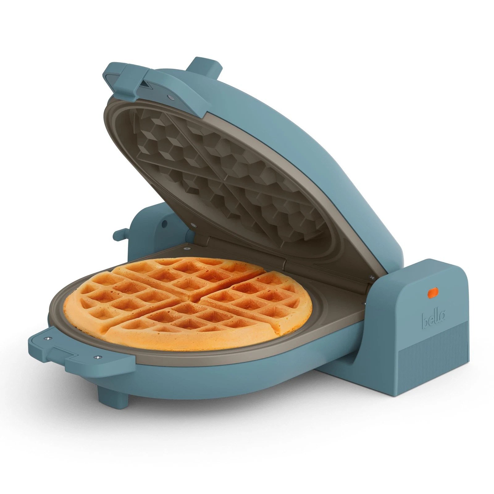 bella Flip-n-Store Waffle Maker, EverGood™ Ceramic Nonstick Coating, 7, Surf