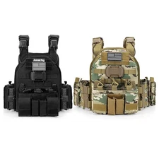Tactical Vest Plate carrier Multicam Coyote OD FDE Armor Plates (Not Included)