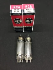 NICE PAIR RCA 6BQ5 EL84 Amplifier Power VACUUM TUBES TESTED 8.9240