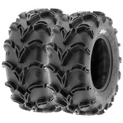 Pair of 2, SunF ATV Mud Tires 26x11-12 26x11x12 UTV Tires 6 Ply All Terrain A050