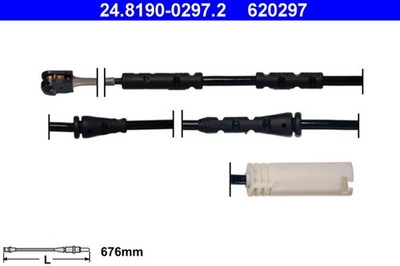 ATE Warnkontakt Bremsbelagverschleiß 24.8190-0297.2 für BMW X1 E84 sDrive