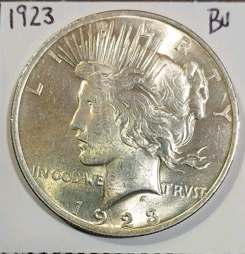 1923 BU Silver Peace Dollar 90% Silver Philadelphia Mint