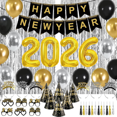 New Years Eve Party Supplies 2026 New Years Decorations Happy New Year Banner 20 - Picture 1 of 11