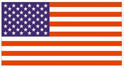 WINTER PARK PRODUCTS USA United States of America Flag Sticker Decal F01 US Flag American Flag