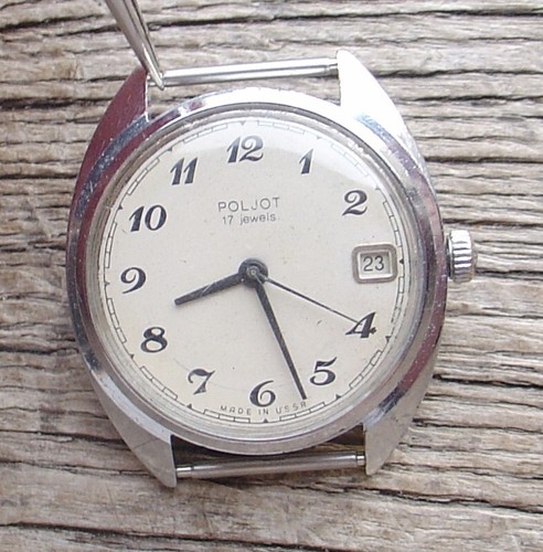 Reloj mecánico vintage soviético ruso Poljot para hombre m.2614.2Н calendario reparado - Imagen 2 de 15